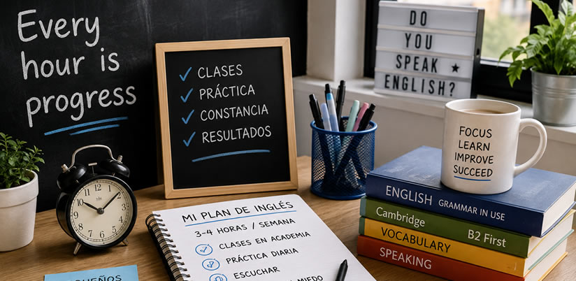 abbla idiomas - Academia de idiomas: ¿cuántas horas a la semana necesitas para aprender inglés?